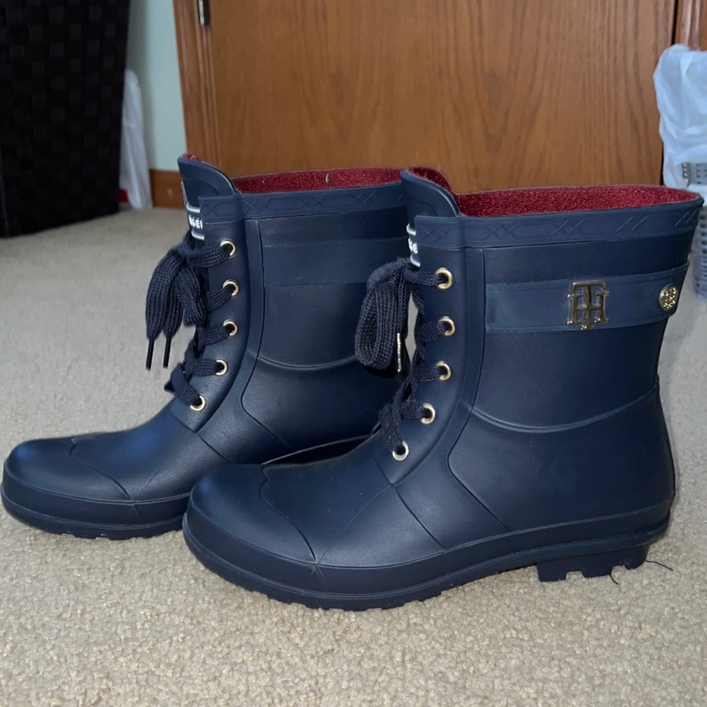 Hilfiger Navy Blue Rain Boots